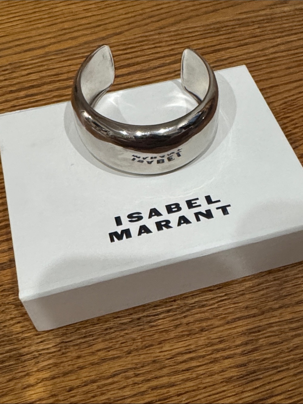 Isabel Marant AWA convex silver cuff - Picture 4 of 5
